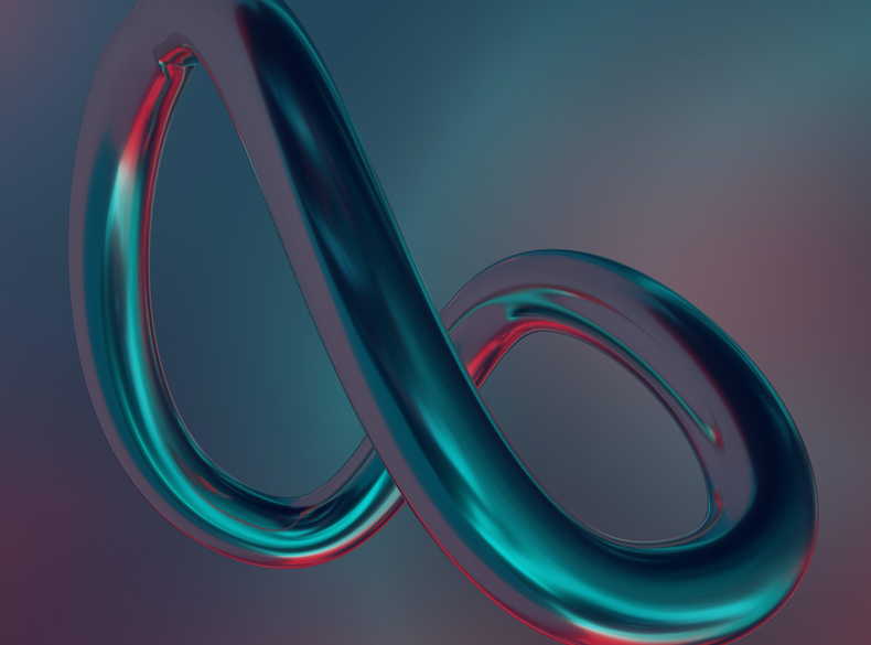 Abstrakte Animation vom Meta Logo | © Steve Johnson